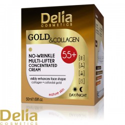 GOLD & COLLAGEN Koncentrovana krema sa koloidnim zlatom i kolagenom protiv bora 55+ za lifting lica 50ml